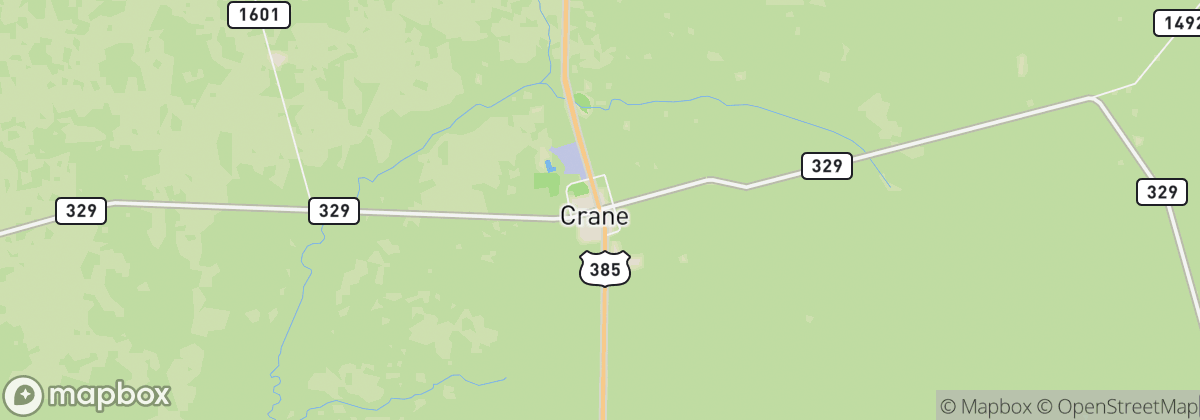 Map: Crane, TX