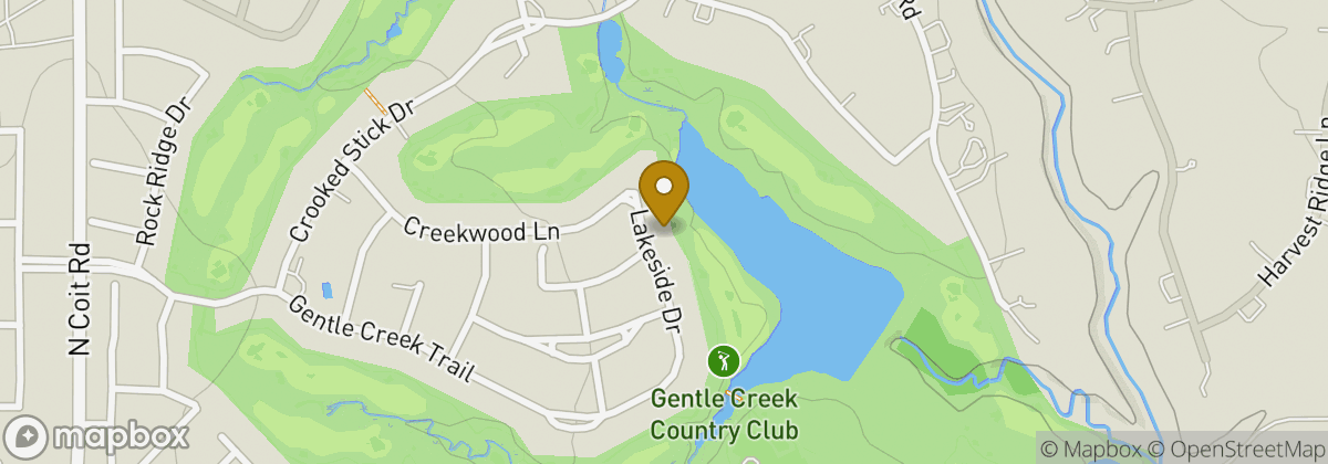 Map location: Gentle Creek Country Club