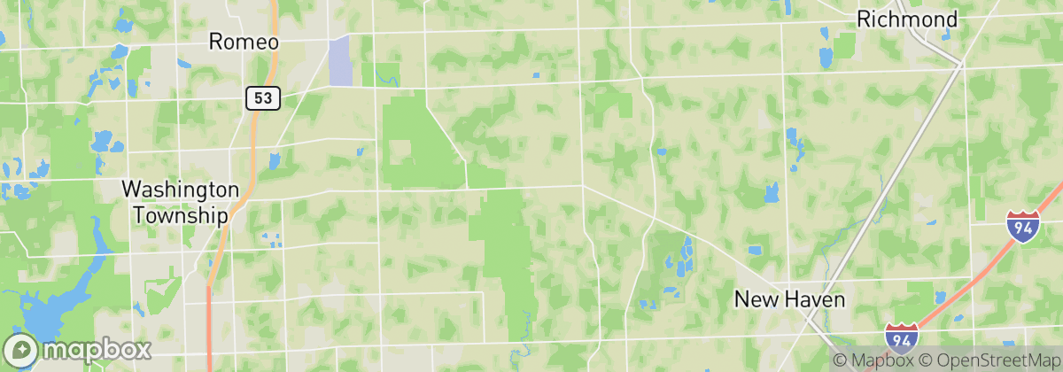 Map: Ray, MI