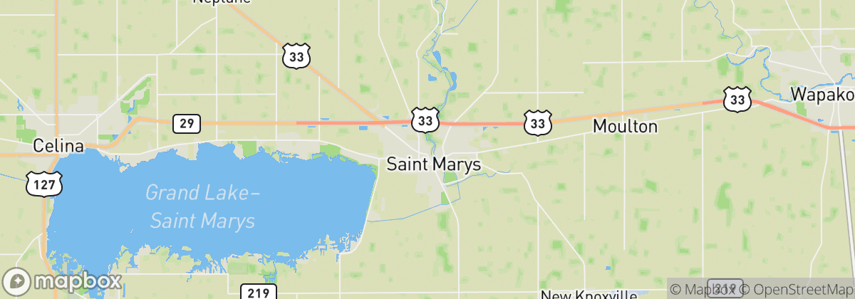 Map: St Marys, OH