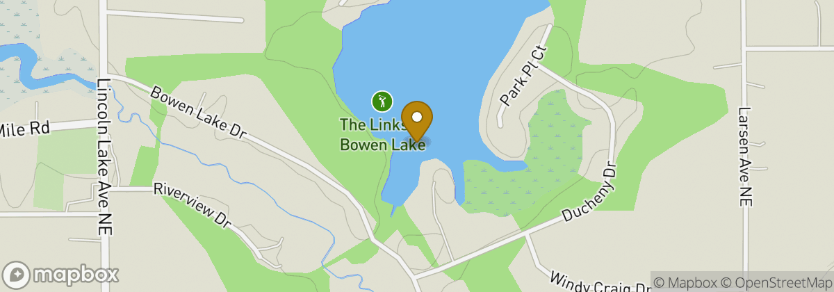 Map location: The Links at Bowen Lake