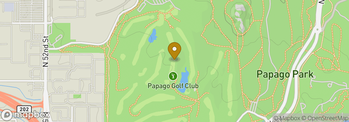 Map location: Papago Golf Club