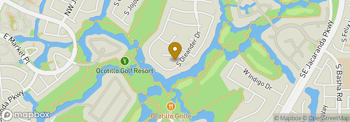 Map location: Ocotillo Golf Resort