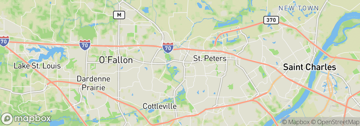 Map: St Peters, MO