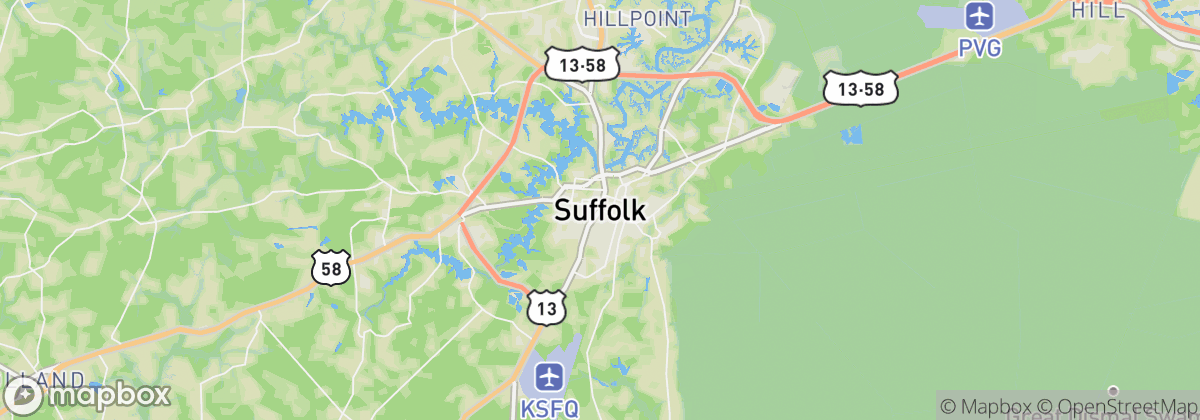 Map: Suffolk, VA