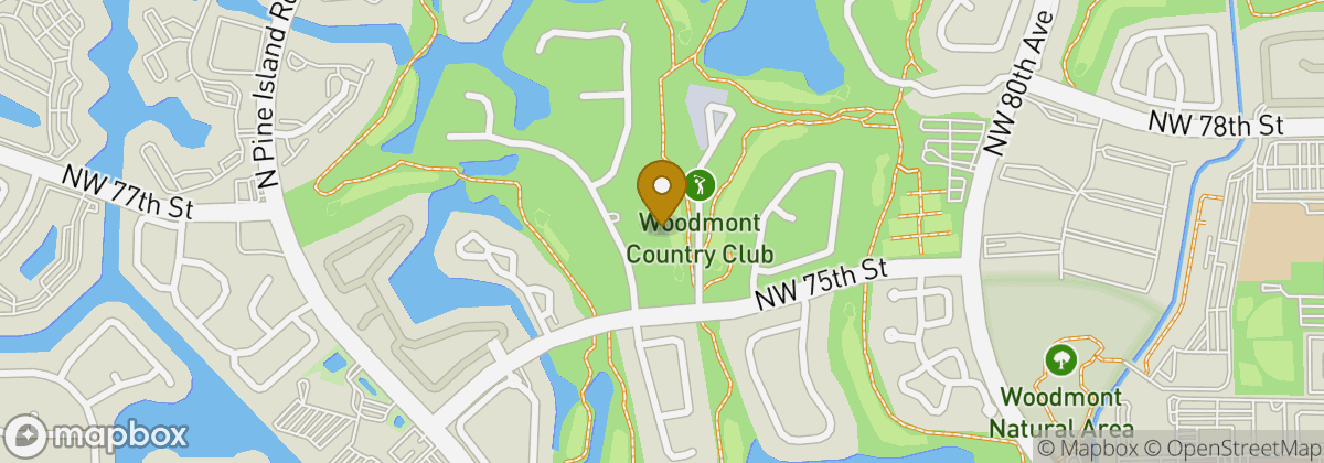 Map location: Woodmont Country Club