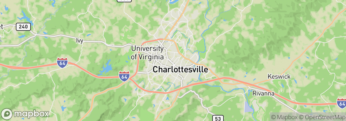 Map: Charlottesville, VA