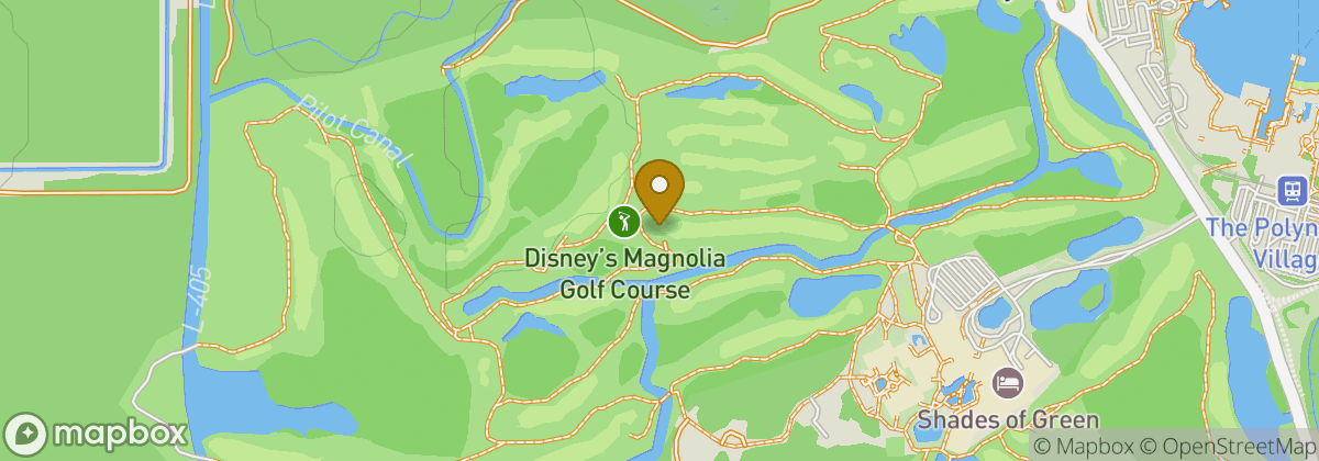Map location: Disney's Magnolia Golf Course