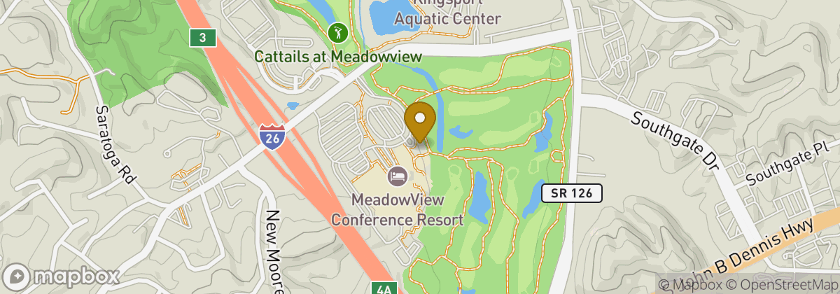 Map location: Cattails at MeadowView Golf Course