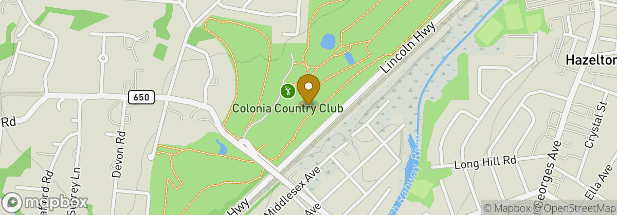 Map location: Colonia Country Club