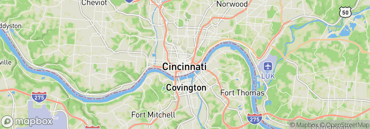 Map: Cincinnati, OH