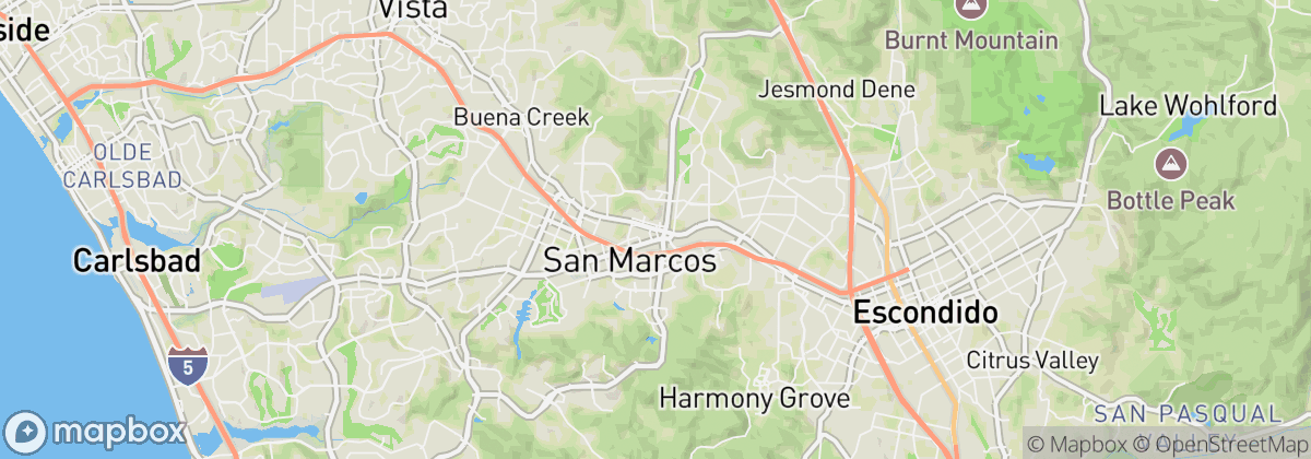 Map: San Marcos, CA