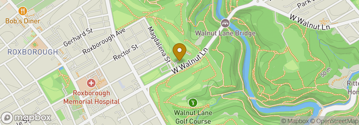 Map location: Walnut Lane Golf Course