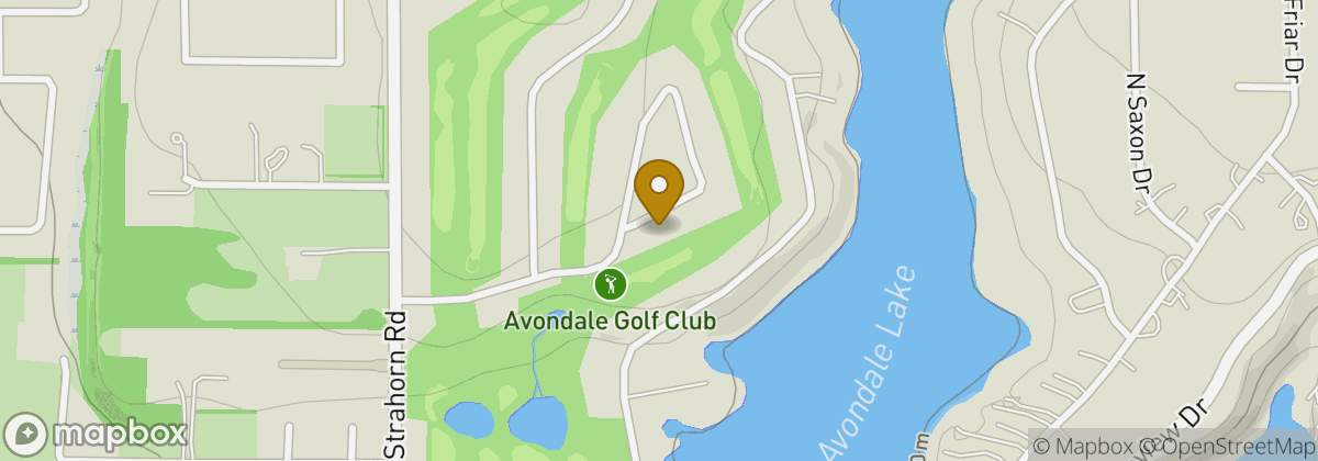 Map location: Avondale Golf Club