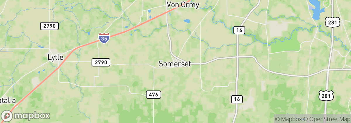 Map: Somerset, TX