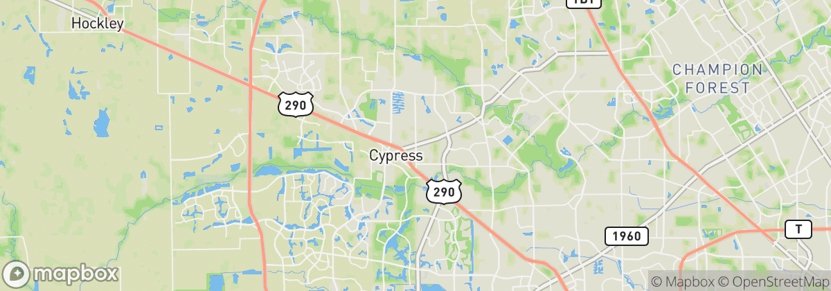 Map: Cypress, TX