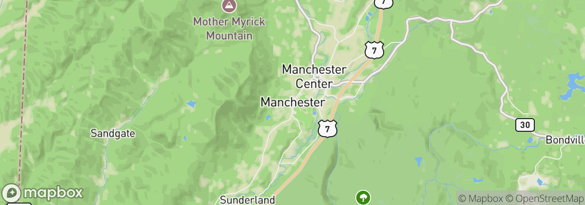 Map: Manchester, VT