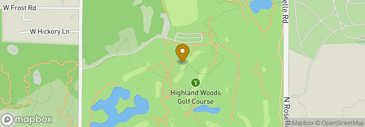 Map location: Highland Woods Golf Course
