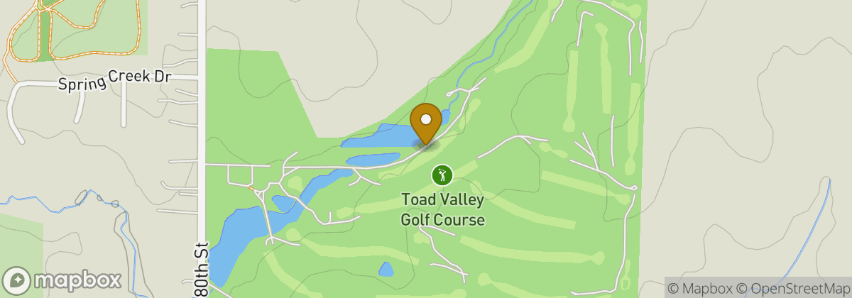 Map location: Toad Valley Golf Course