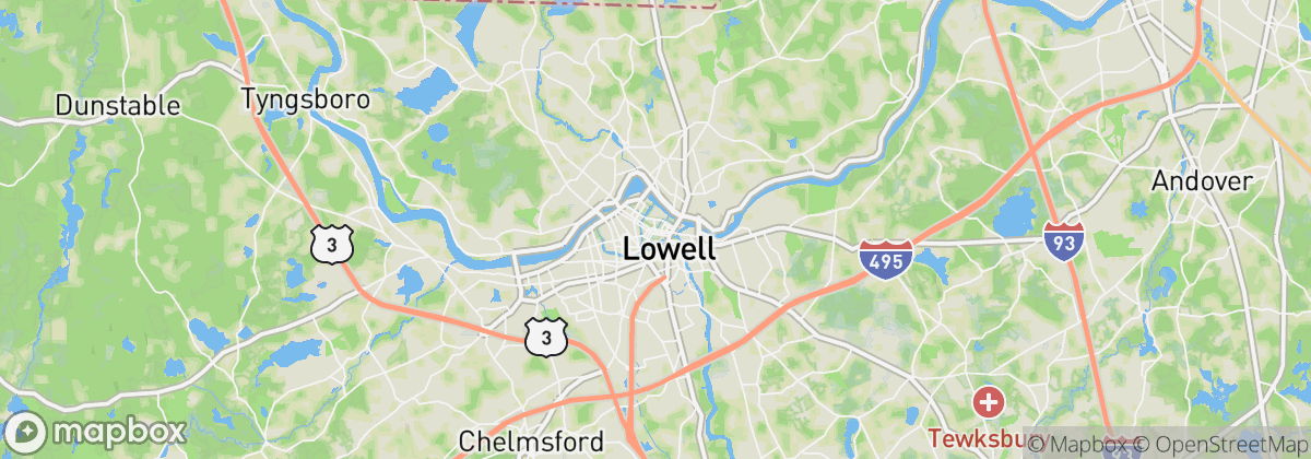 Map: Lowell, MA