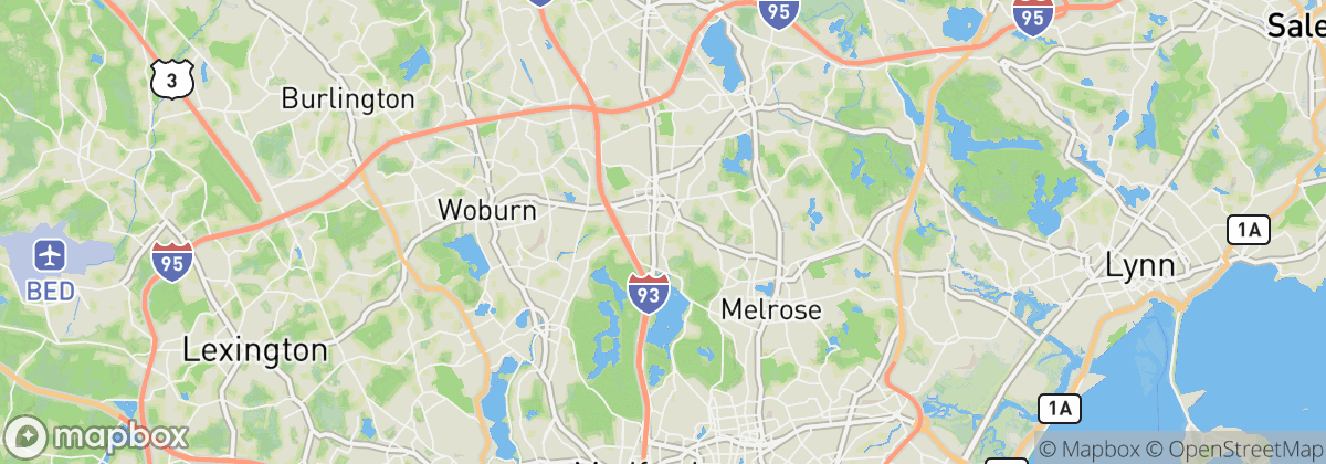 Map: Stoneham, MA