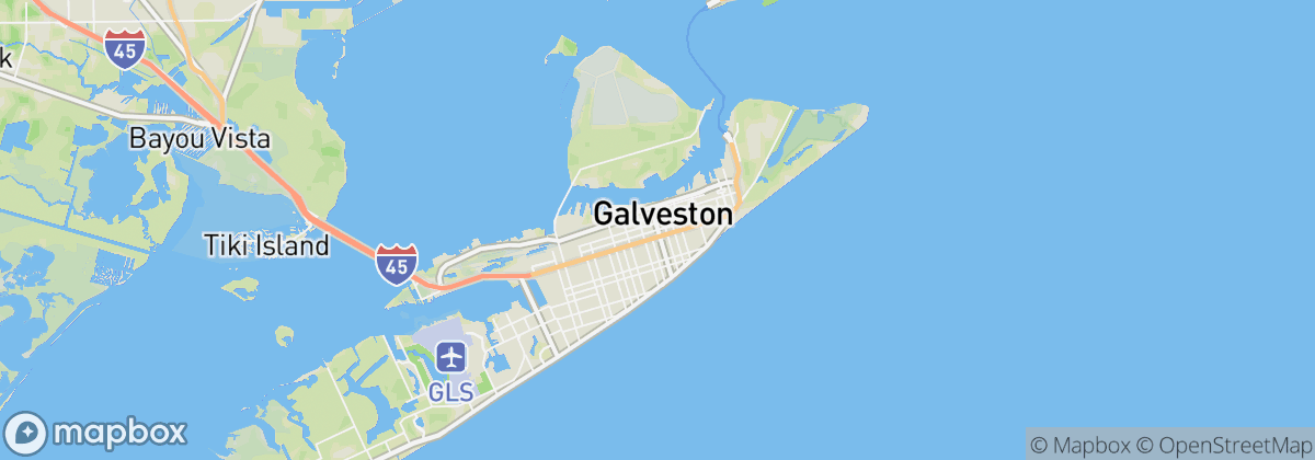 Map: Galveston, TX