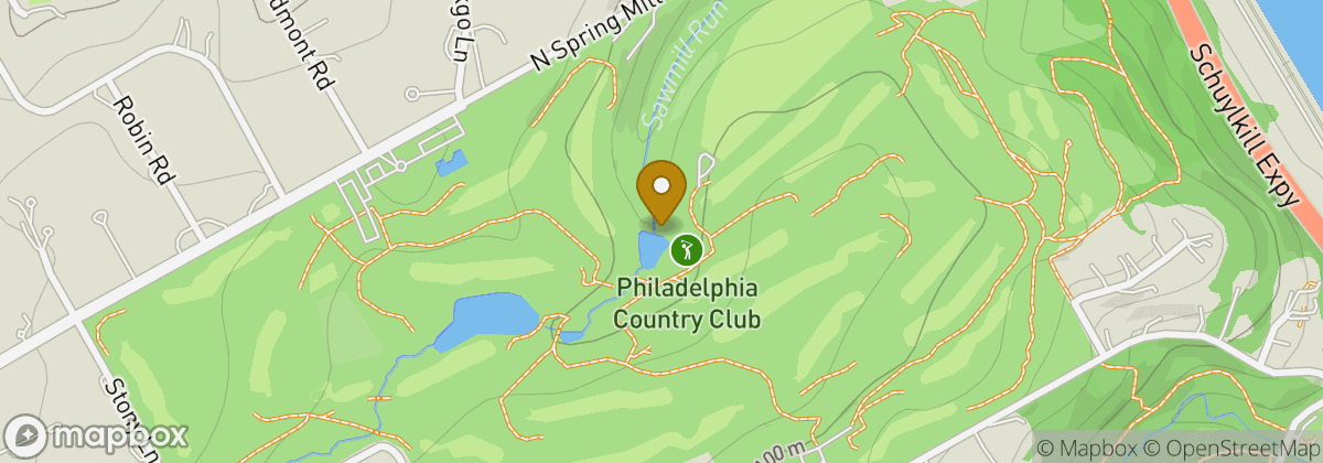 Map location: Philadelphia Country Club