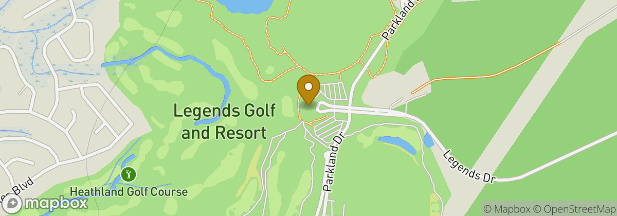 Map location: Legends Golf & Resort