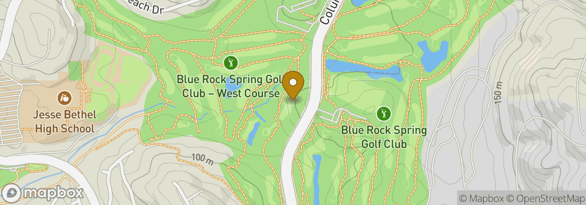 Map location: Blue Rock Spring Golf Club