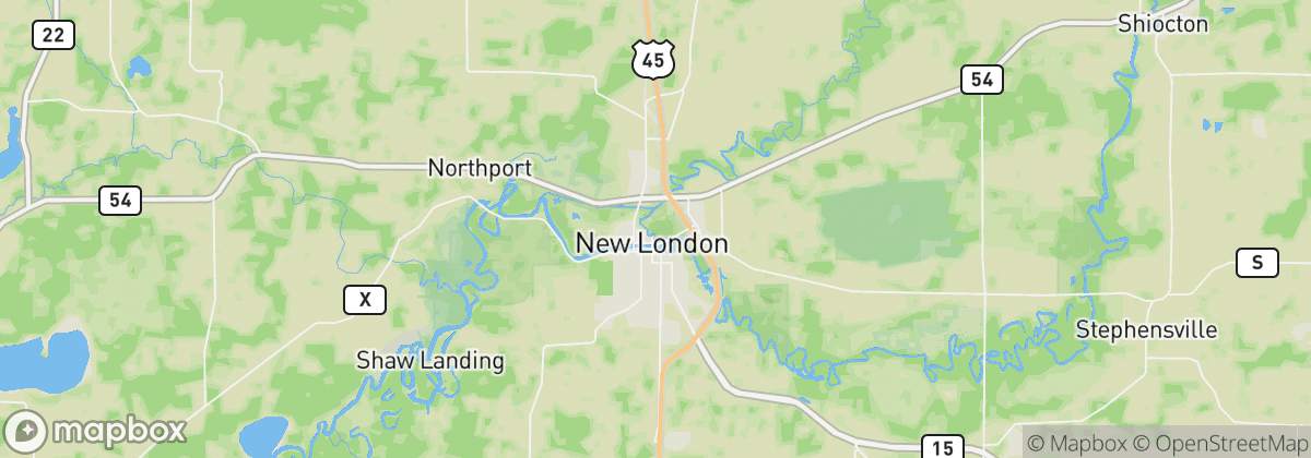 Map: New London, WI