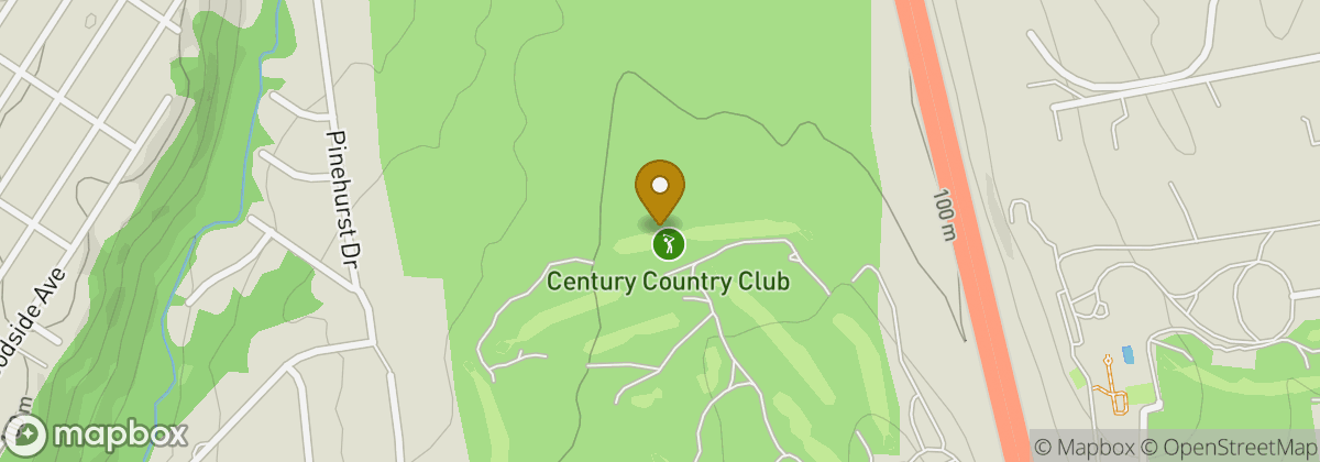 Map location: Century Country Club
