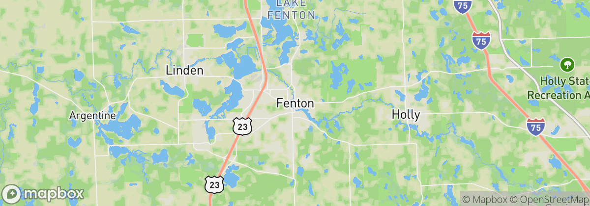 Map: Fenton, MI