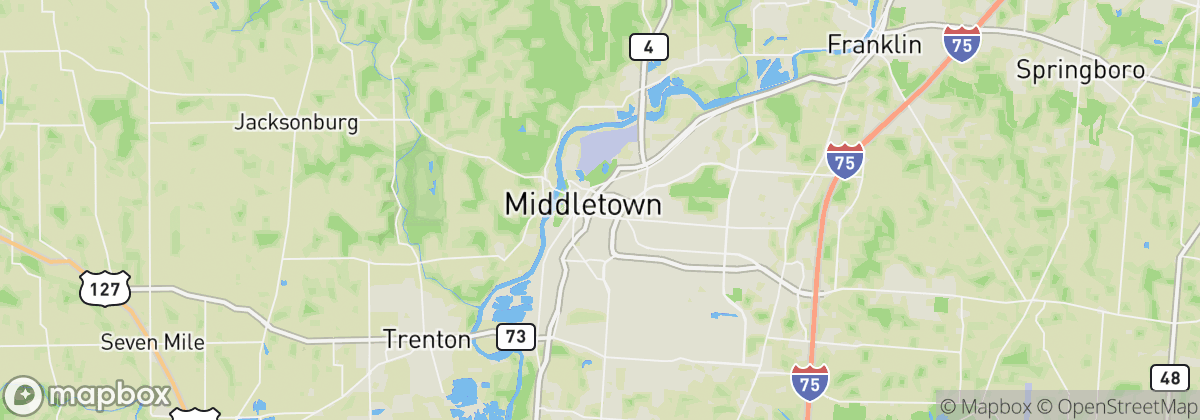 Map: Middletown, OH