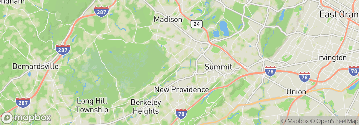 Map: Chatham Township, NJ