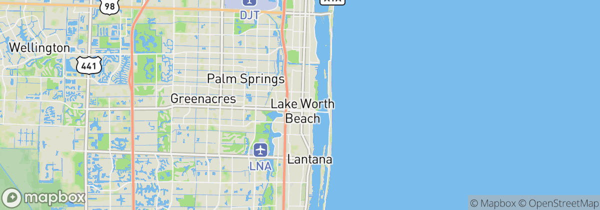 Map: Lake Worth Beach, FL