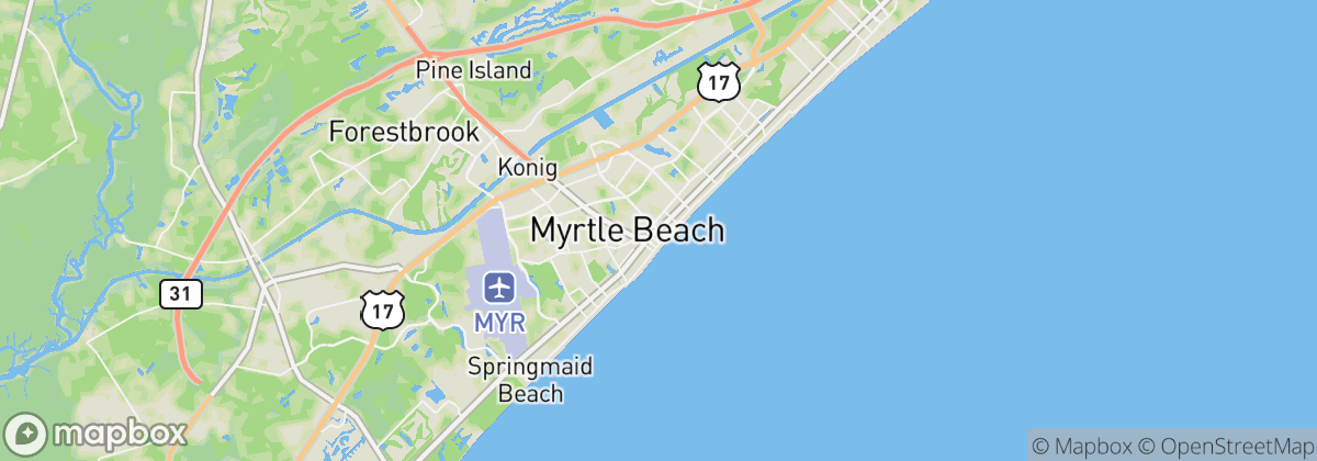 Map: Myrtle Beach, SC