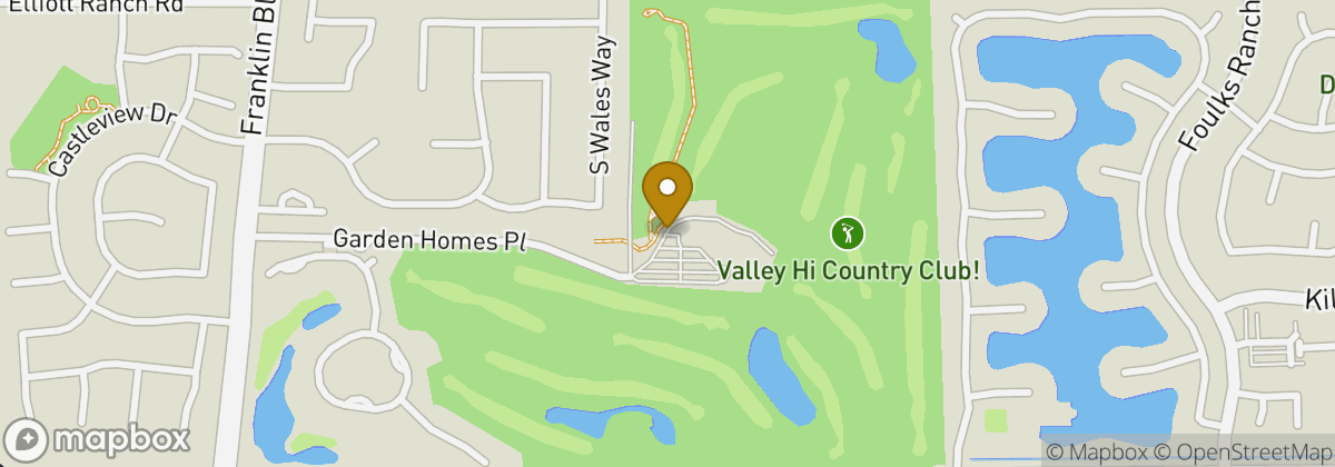 Map location: Valley Hi Country Club!
