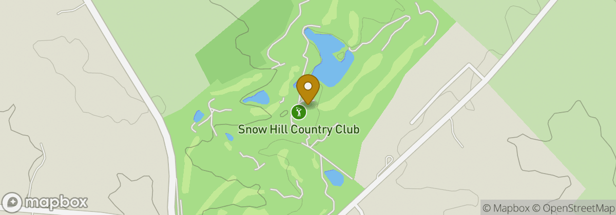Map location: Snow Hill Country Club