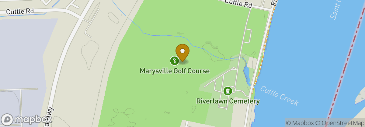Map location: Marysville Golf Course