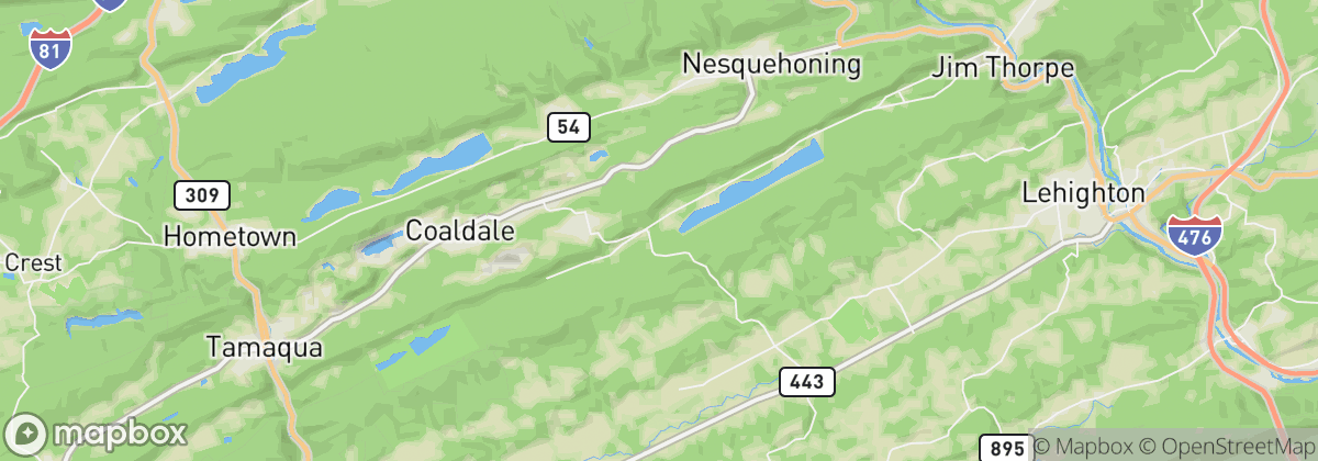 Map: Summit Hill, PA