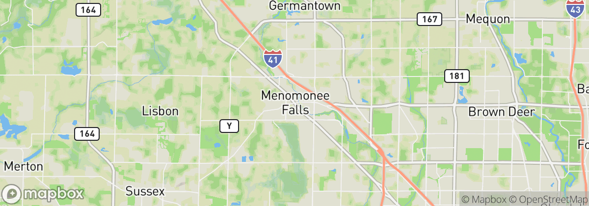 Map: Menomonee Falls, WI