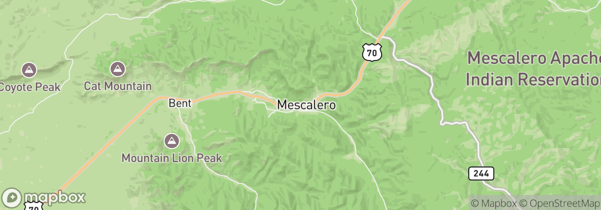 Map: Mescalero, NM