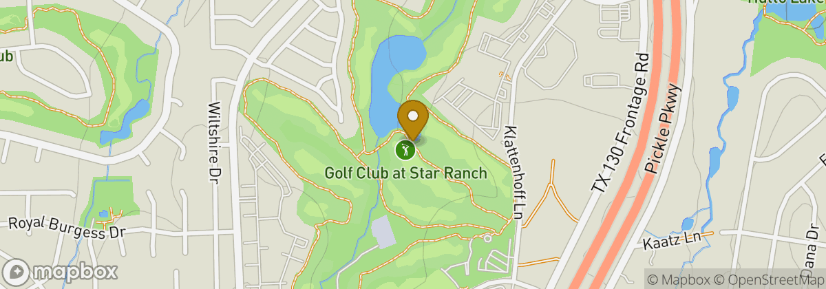 Map location: Golf Club at Star Ranch