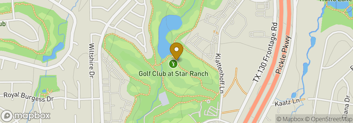 Map location: Golf Club at Star Ranch