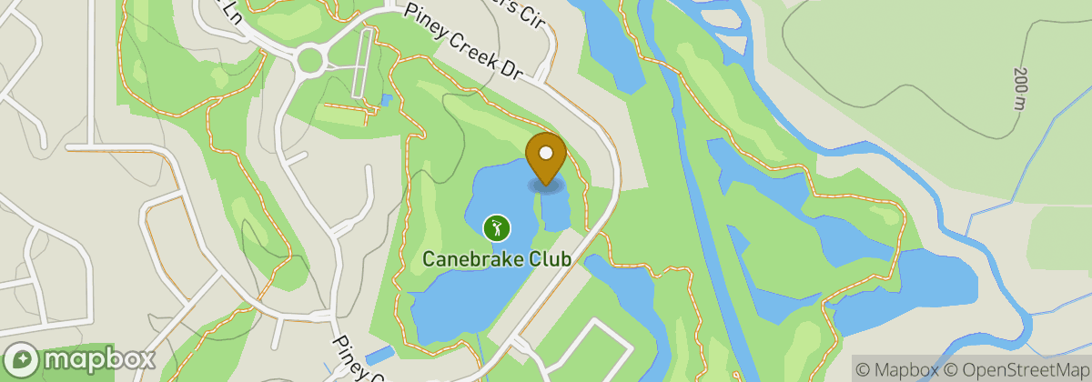 Map location: Canebrake Club