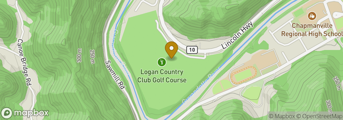 Map location: Logan Country Club Golf Course