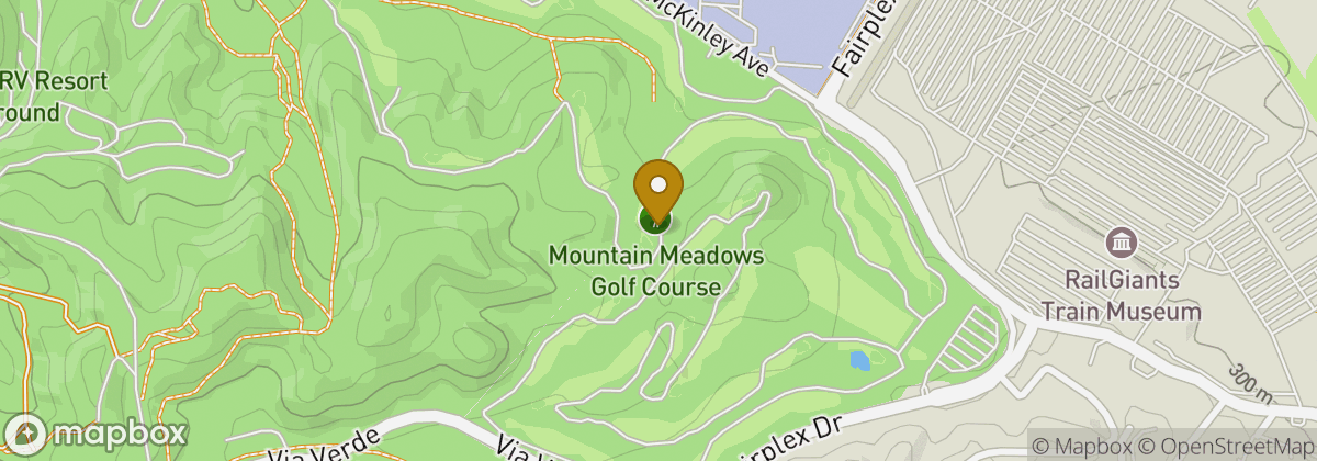 Map location: Mountain Meadows Golf Course