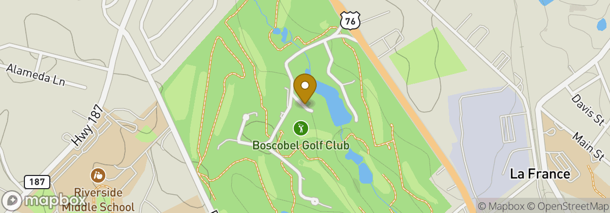 Map location: Boscobel Golf Club