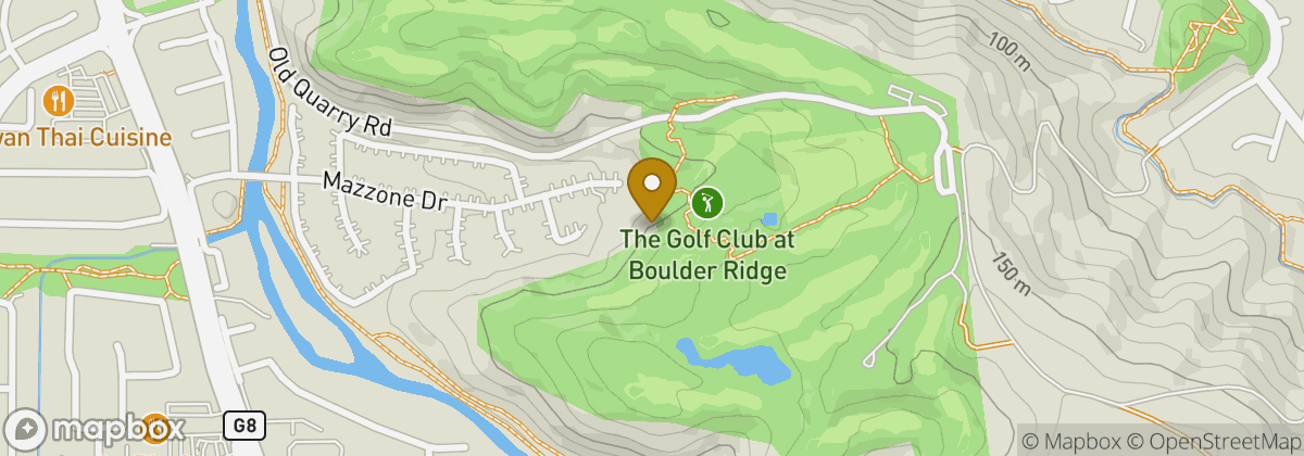 Map location: The Golf Club at Boulder Ridge
