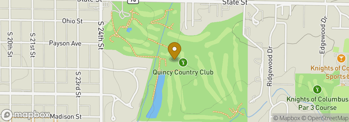 Map location: Quincy Country Club